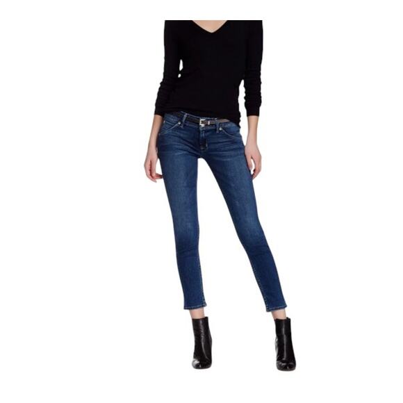 HUDSON Crop Colin Skinny Women 28 Blue MidRise Stylish City Chic Feminine Travel - Picture 4 of 12